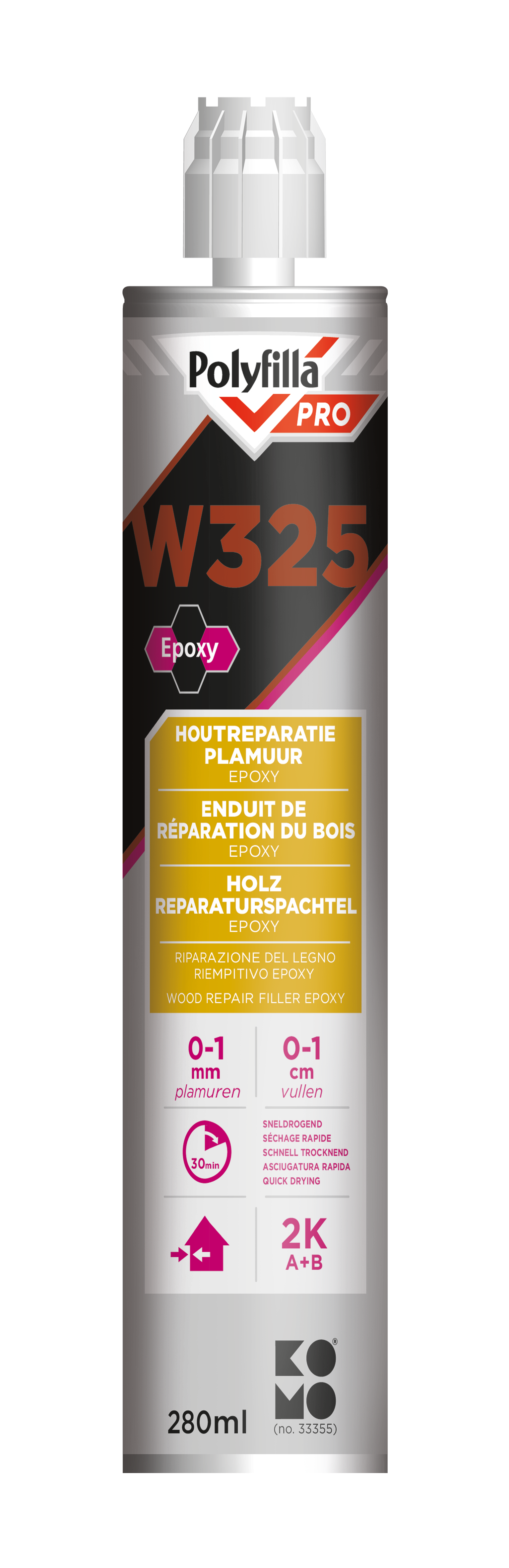 K Houtreparatieplamuur Epoxy W Polyfilla Pro